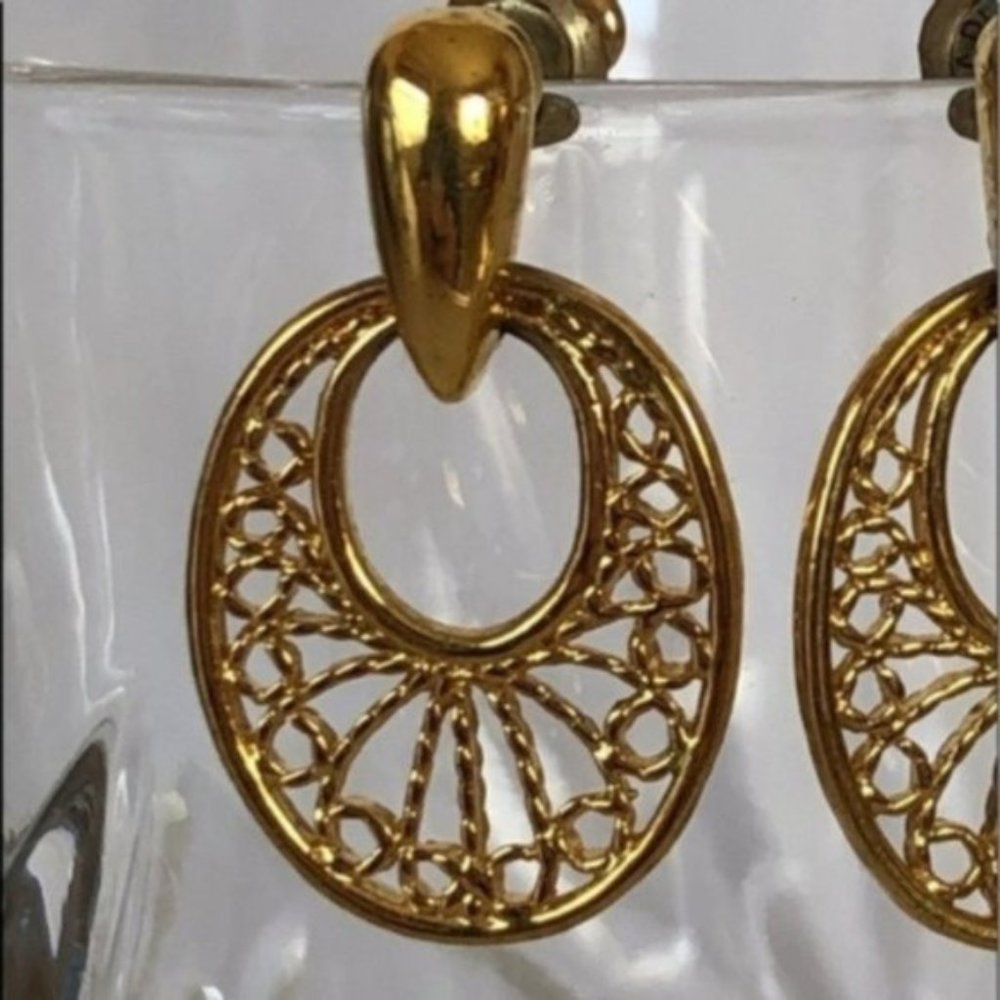 Elegant filigree earrings - Picture 2 of 4